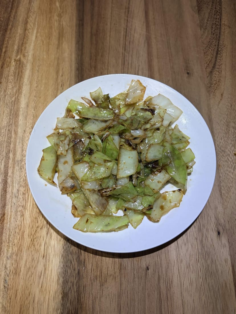 Easy Stir Fry Cabbage with Fish Sauce